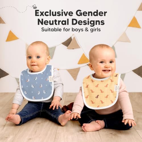KeaBabies 8-Pack Organic Baby Bibs - Image 6