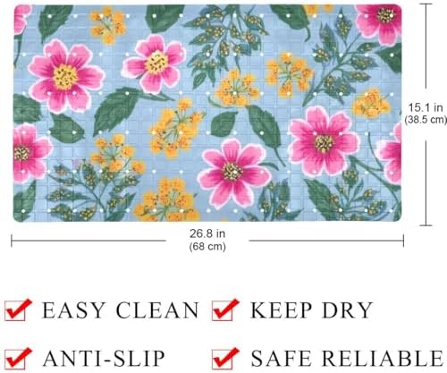 Shower Mat Bathtub Mat, 26.8x15.1 inch, Non-Slip Bath Mat - Image 4