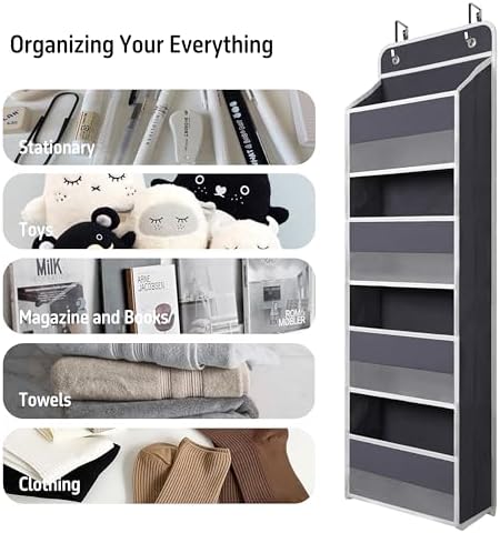 Giraffe Creation Compact Gray Over Door Organizer - Image 6
