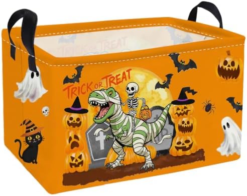 Essme Rectangular Dinosaur Halloween Baskets, Kids Storage Box, Cute Basket by ESSME