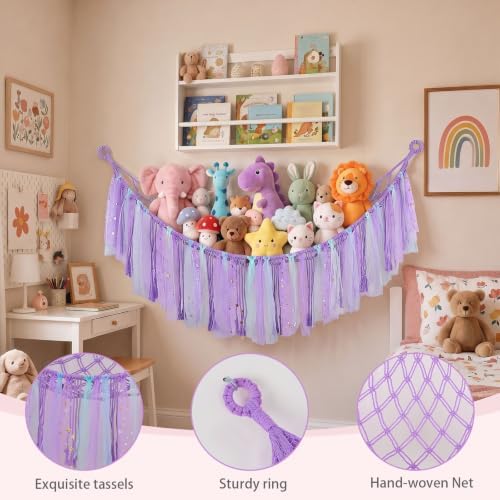 FIOBEE Stuffed Animals Net LED Light Toy Hammock - Image 6