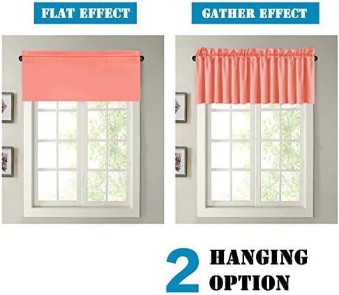 H.VERSAILTEX Blackout Valances for Windows, Kitchen Valance Curtains for Living - Image 6
