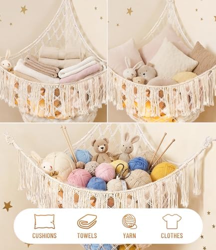 Lare Stuffed Animal Storage Hammock Corner Net - Image 6