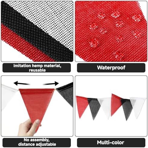 G2PLUS Triangle Flag Bunting, Pennant Banner and Decorative Garland - Image 3