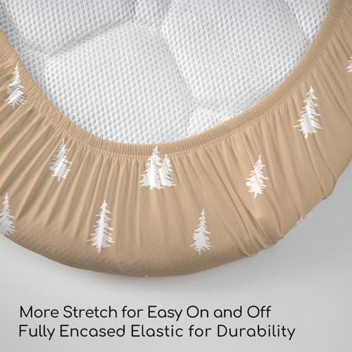 Baby Bassinet Sheets Girl Boy, 3 Pack Fitted Bassinet Sheet - Image 5
