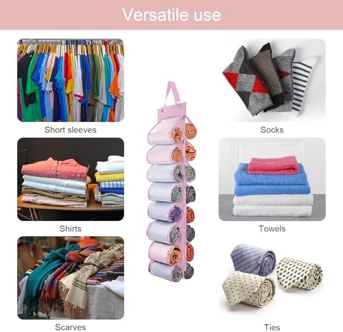 DHSFKBE Legging Organizer Storage, T Shirt Organizer, Foldable Hanging Closet - Image 3
