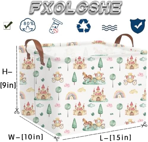 Rectangular Princess Baskets, Storage Bins - Image 7