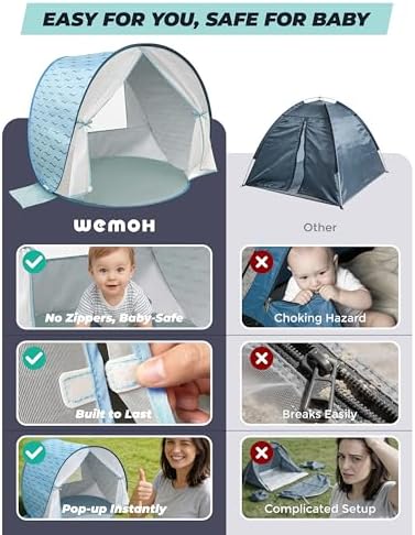 Pop-Up Baby Beach Tent UPF 50+ - Image 5