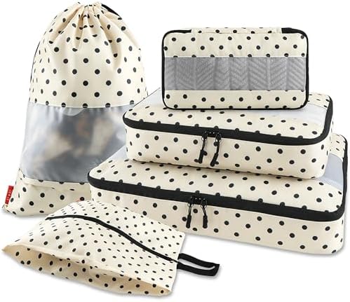 U+U 5 Set Packing Cubes, Travel Organizers by UU