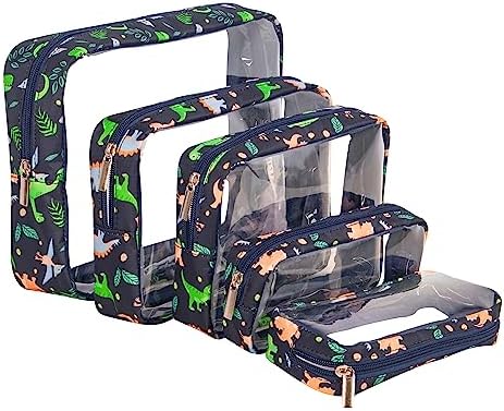 Remobia Hicol TSA Approved 5-Piece Diaper Bag Organizer Pouch Set Clear by Remobia+Hicol