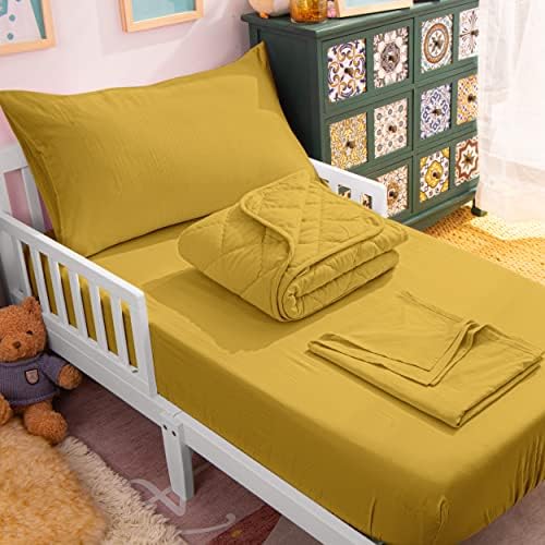NTBAY Toddler Microfiber Bedding Set, 4 Piece by NTBAY