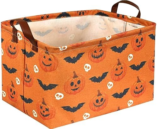 Rectangular Halloween Baskets, Pumpkin Basket by Sanjiaofen