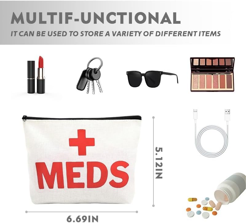 Meds Bag Makeup Storage Pouch Nurse Med Medicial Organizer Travel Bag - Image 5