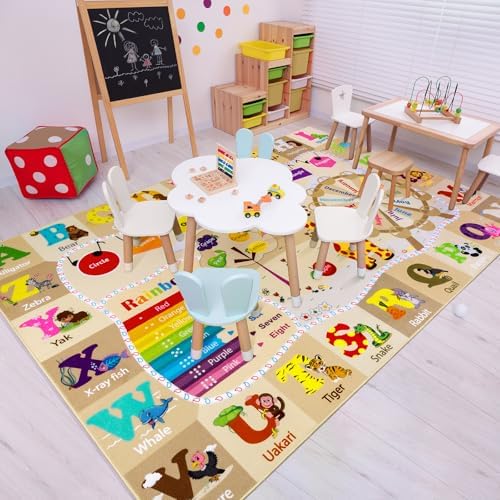 BENRON 5x7 Playroom Rug for Kids Washable, PlayMat - Image 5