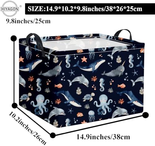 Rectangular Ocean Basket Kids Baby Storage Bin Organizer Box - Image 6