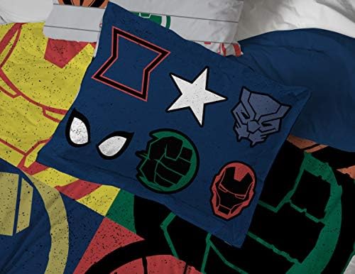 Jay Franco Marvel Avengers 5 Piece Twin Comforter Set, Bed in a Bag - Image 6
