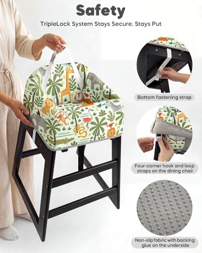 Mamatepe Reusable Baby High Chair Cover - Image 4