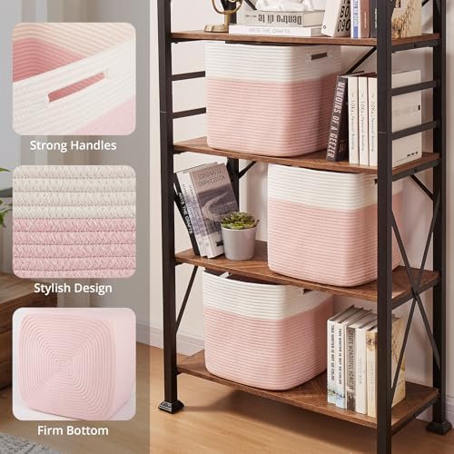 OIAHOMY 13 Inch Cube Storage Bins, Insert Storage Baskets - Image 3
