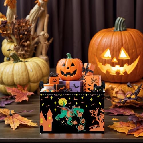 Halloween Basket Gift Cute Pumpkin Ghost Parties Decor Kid Trick or Treat Basket - Image 7