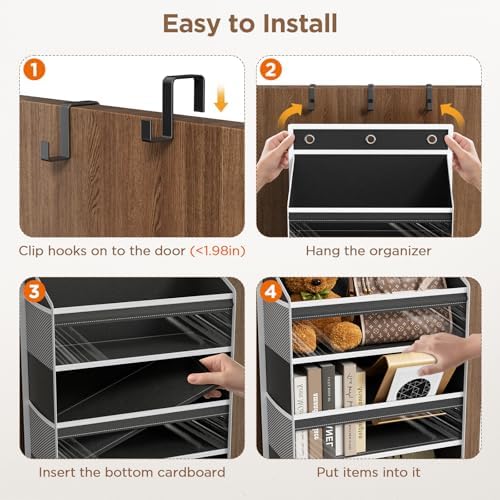 Mefirt Over The Door Organizer, 8 Shelf Door Hanging Organizers - Image 6