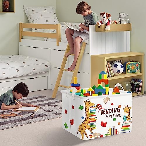 Clastyle Large Reading Corner School Classroom Book Basket Toy Nursery Bin - Image 4
