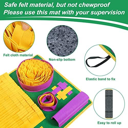 Vivifying Snuffle Mat for Dogs, Interactive Dog Puzzle Toys for Boredom and - Image 4
