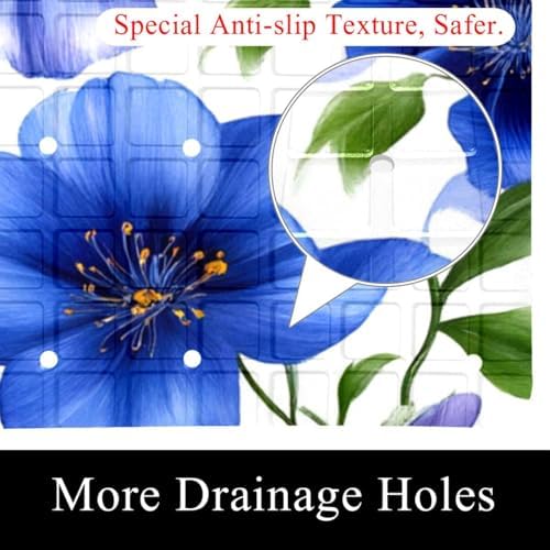 Bathtub Mat Non Slip 26.8x15.1In, Bathroom Decor PVC Shower Mats - Image 2