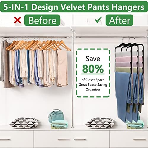 Pants Hangers Space Saving, 5P Scarf Hangers - Image 2