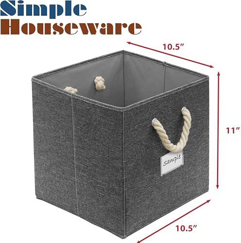 Simple Houseware 11-Inch Cube Storage Bin - Image 2