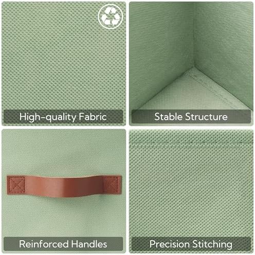 GRANNY SAYS 13 Inch Storage Cube Organizers, Sage Green - Image 5