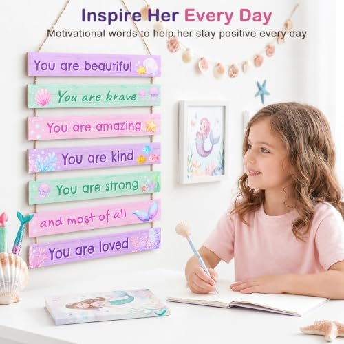 Girls Room Decor Colorful Inspirational Wall Plaque Set - Image 3