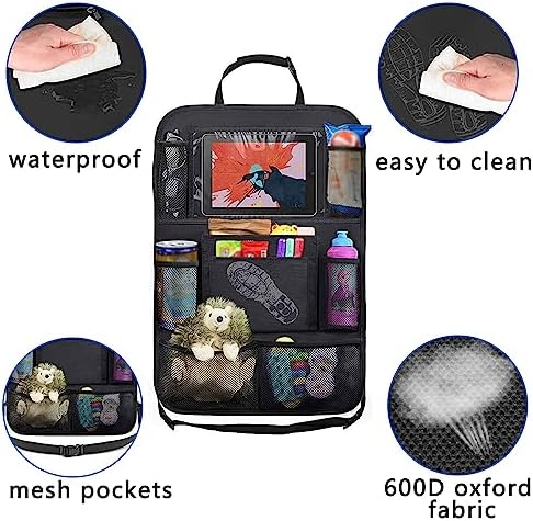 Aokdom 2PCS Car Seat Back Organizer, Extra Large Capacity Car Seat Organizer - Image 6