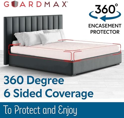 Guardmax Twin XL Mattress Encasement Zippered, 100% Waterproof Mattress - Image 6
