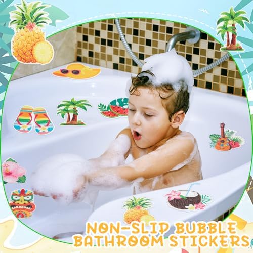 Fullhawl 30 Pcs Tropical Non Slip Shower Stickers, Bathtub Safety - Image 5