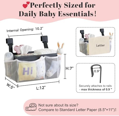 2-Pack Hanging Diaper Organizer - Image 3