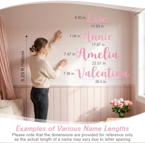 Boao Personalized Name Letter Wall Decal, Elegant Script - Image 3