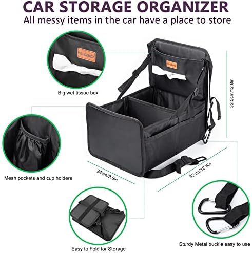 Kids Car Backseat Organizer Between Seats Easy Reach Storage Caddy - Image 5
