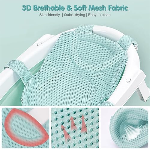 Colorlife Baby Bath Seat Support Net Infant Bathing Seat Support Mat, - Image 5