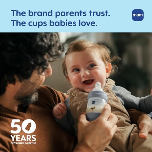 MAM Trainer Sippy Spill-Proof Cup 8 oz. Transition Cup 4+ Months, 2 Pk - Image 5