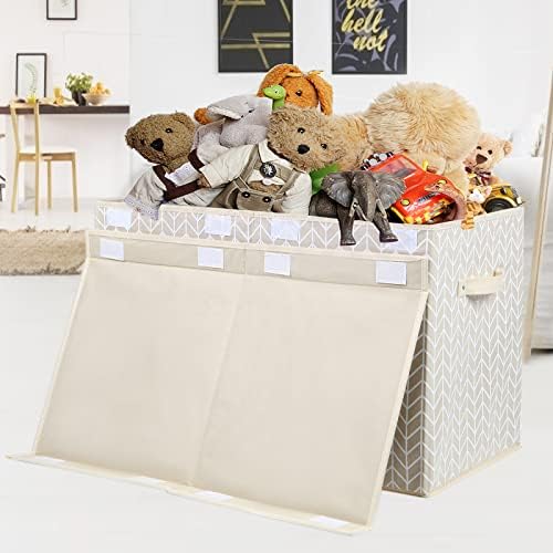 Large Toy Storage Box Chest for Kids, Sturdy Toy Box Bin Baskets - Image 2