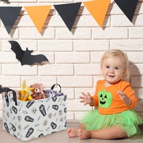 Halloween goth thriller basket, Empty Halloween basket, Gothic home decor - Image 2