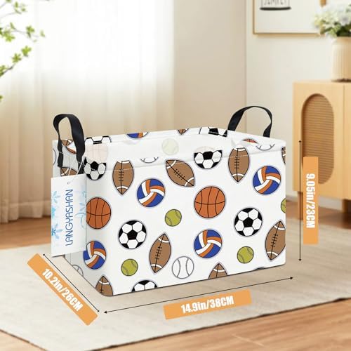 Rectangular Collapsible Colorful Balls Storage Basket Nursery Organizer - Image 2