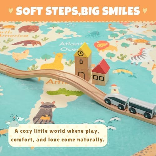 Hazo Haus Washable Kids Playroom Rug – 5x7 Play Rug - Image 3