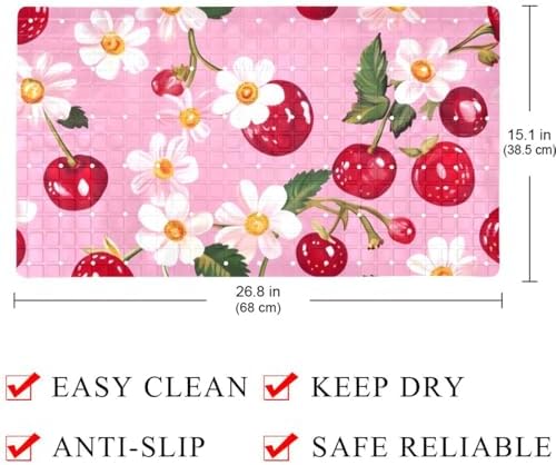 Non Slip Shower Mat Bathtub Mat 15.1x26.8 Inch, Quick Dry Bath Mat - Image 4