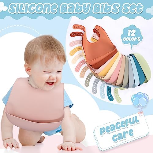 Mepase Silicone Bibs for Baby Waterproof Silicone Bib - Image 5