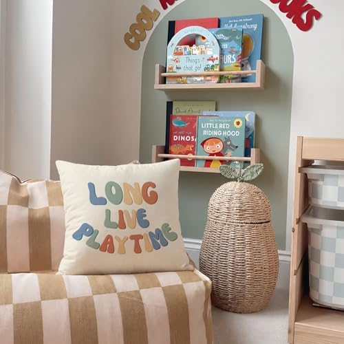 Long Live Playtime Pillow Cover 18x18, Kids Room Playroom Decor - Image 7