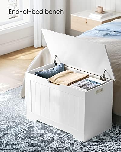 VASAGLE Storage Chest, 29.9 Inches Width Bench - Image 3