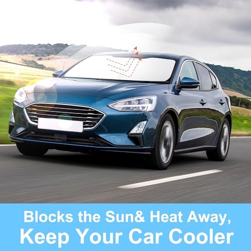 TINGLU Sun Shade for Ford Focus Hatchback 2012-2018 Accessories Windshield Sun - Image 5