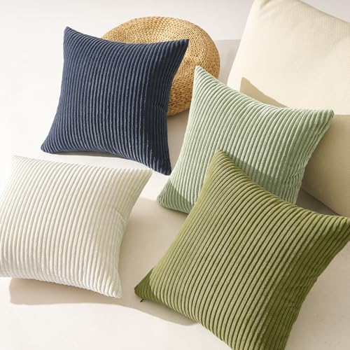 Topfinel 20x20 Set of 4 Livingroom Cushion Covers Soft Boho Decorative Velvet - Image 6