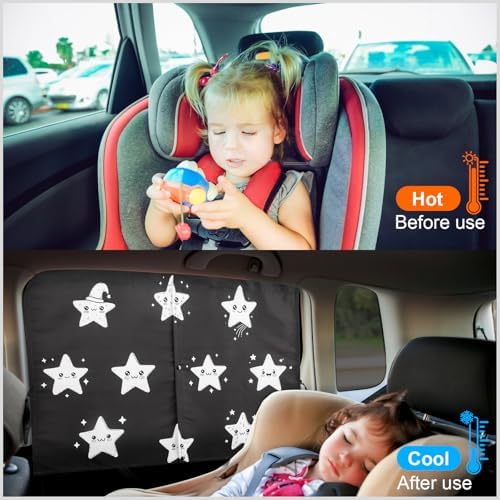 Car Window Shades, 2 Packs Magnetic Car Sun Shades - Image 7